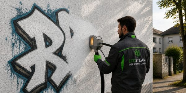 Graffitientfernung Putz Vakuumstrahlverfahren