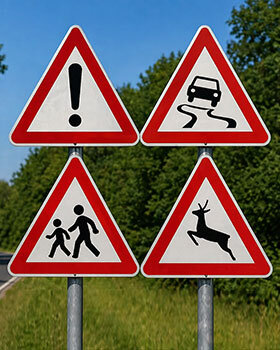 Gefahren- und Warnschilder