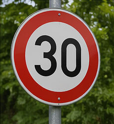 Straßenschild Kontrolle & Ergebnis