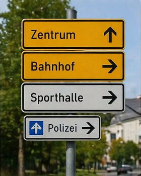 Richtungs- und Wegweiser
